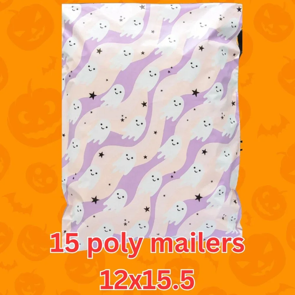 15 polymailers size 12x15.5 halloween theme